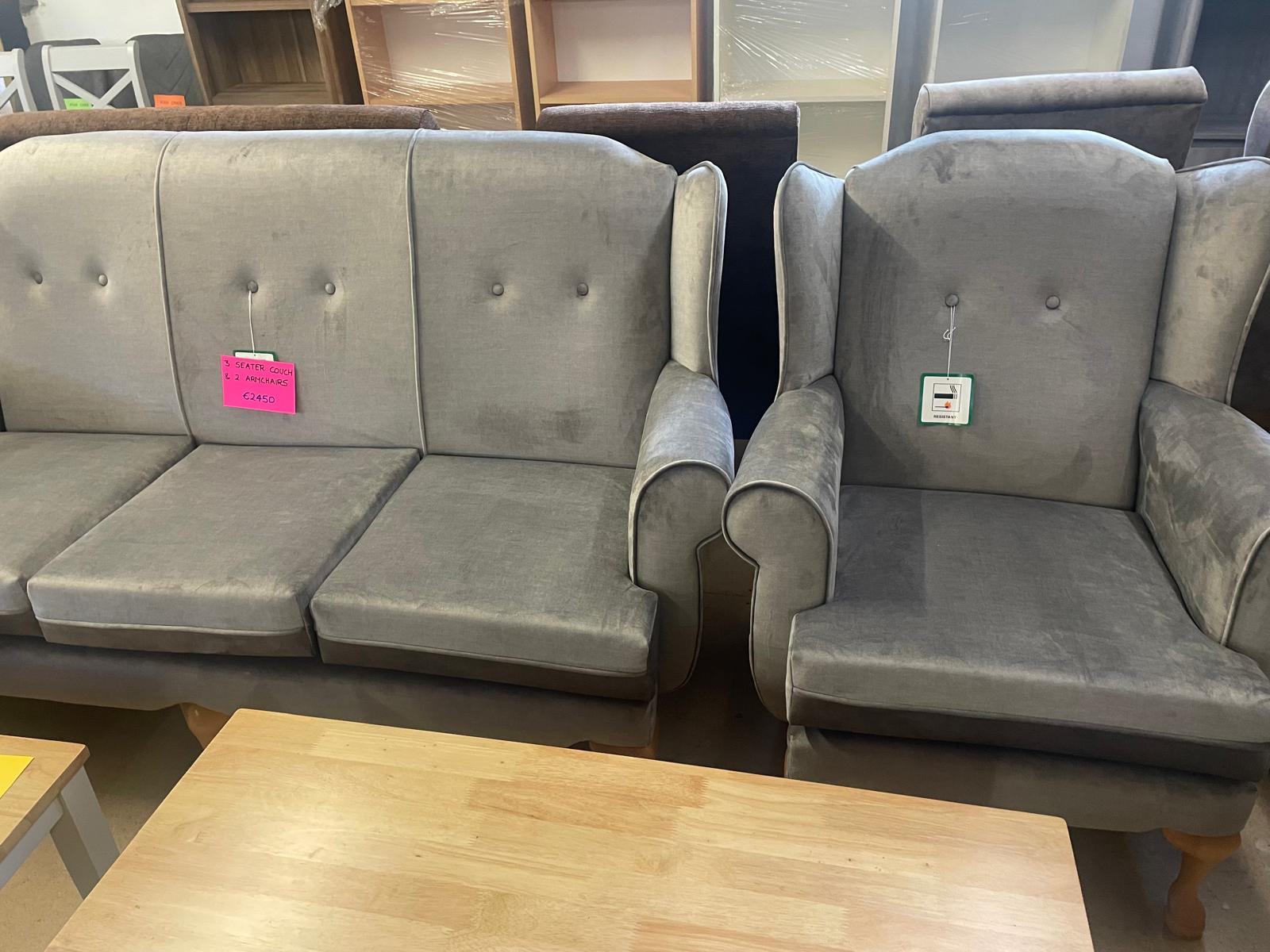 Sofas and seating on display at Reliable House Furnishers - Sitting room set 2